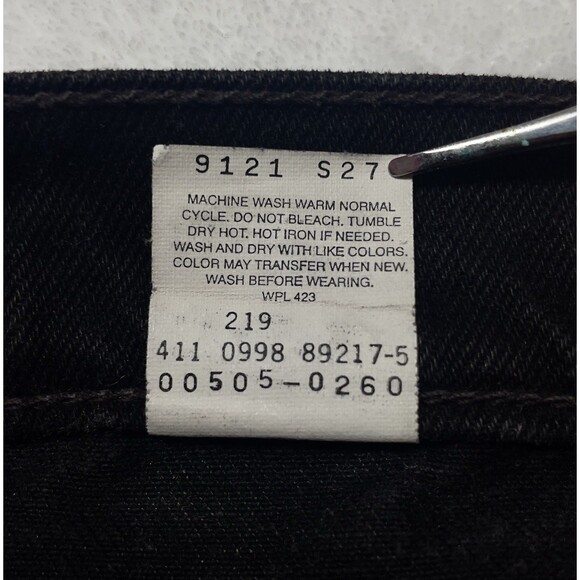 Vintage Levi’s 505 Regular Fit Straight Leg Men's Red Tab Jeans Size 36x32 - Picture 8 of 10